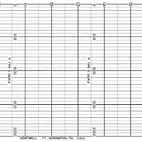 Honeywell Chart Paper, Roll, 50 divisions, 4.72" x 79'