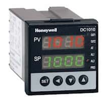 Honeywell DC1010CT-102-000-E-0 Temperature Controller, TC, 1/16-DIN, Relay Output, 2 alarms