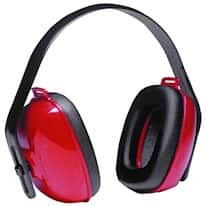 Honeywell QM24+ Red and Black Multi-Position Earmuffs, NRR 25