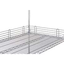 ICI Quick Ship Wire Shelf Ledge, Stainless Steel; 60" L, 4" H