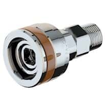 ICI Quick Ship Envision Female Quick-Connect Fittings, Chrome-Plated Brass, Nitrogen, Brown; 1/Each