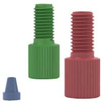 Idex Flangeless Fitting Kit, Acetal Nuts and ETFE Ferrules, 1/16" and 1/8" OD Tubing; 1/EA