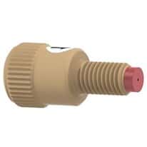 Idex Inline Check Valve, Inlet, 15 psi, 0.02" ID, 1/4-28 (F) to 1/4-28 (M) Flat Bottom; 1/EA