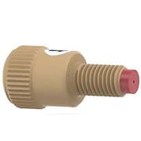 Idex Inline Check Valve, Inlet, 3 psi, 0.02" ID, 1/4-28 (F) to 1/4-28 (M) Flat Bottom; 1/EA