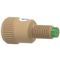 Idex Inline Check Valve, Outlet, 3 psi, 0.02" ID, 1/4-28 (M) to 1/4-28 (F) Flat Bottom; 1/EA