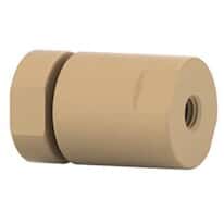 Idex Nonmetallic Inline Check Valve, Micro-Volume, 8 psi, 0.01" ID, 10-32 (F) to 10-32 (F) Coned; 1/EA