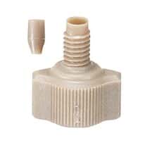 Idex Fingertight Two-Piece, Double-Wing, Natural PEEK, 1/16" OD Tubing, 10-32 Coned; 1/EA