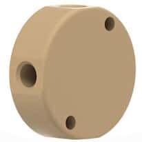 Idex Low-Pressure Manifold Body, Natural PEEK, 5 Port, 0.062" Bore, 1/8" OD Tubing, 1/4-28 Flat Bottom; 1/EA