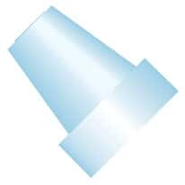 Idex Flangeless Ferrule, Natural ETFE, 1/16" OD Tubing, 1/4-28 Flat-Bottom; 1/EA