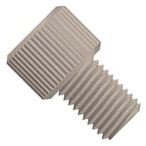 Idex Flangeless Male Nut, Short Head, Yellow PEEK, 1/8" OD Tubing, 1/4-28 Flat-Bottom; 1/EA