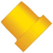 Idex Super Flangeless™ Ferrule Only, Yellow ETFE, 1/8" OD Tubing, 1/4-28 Flat Bottom; 1/EA