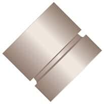 Idex Super Flangeless™ Ferrule, Natural PEEK Ring, 1/8" OD Tubing, 1/4-28 Flat Bottom; 10/PK