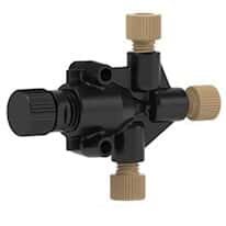 Idex Micro-Splitter Valve, Standard, 1/4-28 Flat-Bottom; 1/EA