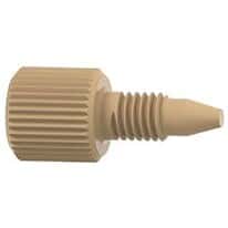Idex Port Plug, Standard Knurl, Natural PEEK, 10-32 Coned; 1/EA
