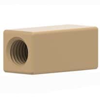 Idex Low-Pressure Union, True ZDV Female Straight, Natural ETFE, 1/4-28 Flat Bottom; 1/EA