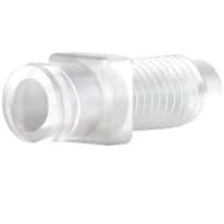 Idex Threaded Luer Adapter, Natural ETFE, 0.050" Bore, Female Luer x Male 1/4-28 Flat Bottom; 1/EA