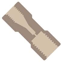 Idex Threaded Adapter, PEEK, 0.020" ID, 10-32 Coned (F) to 1/4-28 Flat Bottom (F)