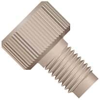 Idex Threaded Adapter, PEEK, 0.040" ID, 10-32 Coned (F) to 1/4-28 Flat Bottom (M)