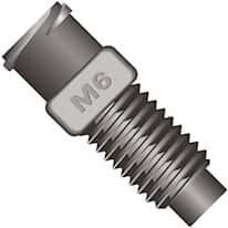 Idex Threaded Luer Adapter, Black ETFE, 0.050" Bore, Female Luer x Male M6 Flat Bottom; 1/EA