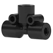 Idex High-Pressure Tee Body, PEEK, 0.020" ID, 1/16" OD Tubing, 10-32 Coned; 1/EA