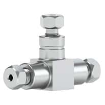 Idex VHP Tee Body, SS, 0.040" ID, 1/16" OD Tubing, 10-32 Coned; 1/EA