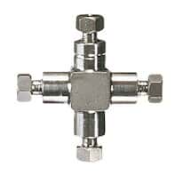 Idex VHP Cross Assembly, SS, 0.040" ID, 1/16" OD Tubing, 10-32 Coned; 1/EA