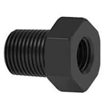 Idex Threaded Adapter, PEEK, 1/8" ID, 5/16-24 Flat Bottom (F) to 1/8" NPT(M)