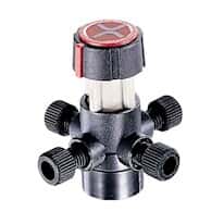 Idex Manual Switching Valve, Double Diagonal, Bulkhead, PEEK/PTFE, 4-Position, 4-Port; 1/EA