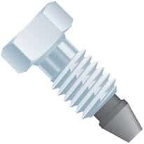 Idex VHP Reusable Fitting, SS/PK, 1/16" OD Tubing, 10-32 Coned, 1/4" Hex; 1/EA