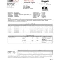 InnoCal NIST-Traceable Calibration; Ruler, 0-24"