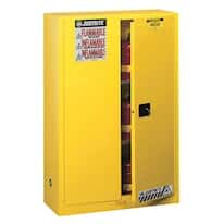 Justrite 899020 Sure-Grip® EX Flammable Cabinet, Self Close, 2 Doors, 2 Shelves, 90 Gal
