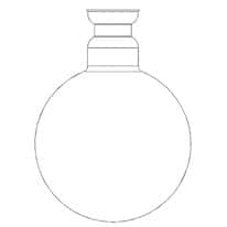 KD Scientific Centrifan PE 100 ml Flask, 35/20 socket joint