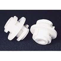Keck Tubing Coupling Adapter, 10/Pk, White