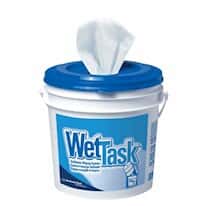 Kimberly-Clark Kimtech Prep Wettask Wipers, 30.48 cm (12") x 31.75 cm (12.5"), 6 Rolls, 90 Sheets per roll, White