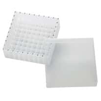 Kinesis Polypropylene Storage Box, Transparent, 18 x 12 mL, with Alphanumeric Coding; Each