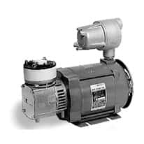 KNF UN726FTI EX Explosion Proof Motor Vacuum Pump, PTFE/PTFE; 0.6 cfm/27.95"Hg-20psi