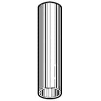 Labconco FreeZone Flask Adapter, Straight, Glass, 1/2" to 3/4" Dia Labconco FreeZone Flask Adapter, Straight, Glass, 1/2" to 3/4" Dia