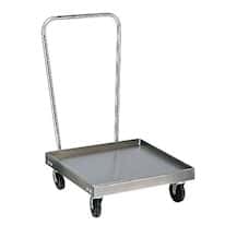 Lakeside Carts 450 Stainless Steel Platform Truck, 200 lb Cap, 20.75" Square Platform
