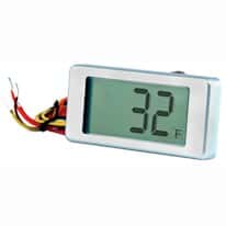 Lascar Electronics EMT 1900 Round Hole Mount Panel Thermometer, LCD