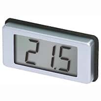 Lascar Electronics EMV 1200 Round Hole Mount Panel Voltmeter, LCD; 4 to 40 VDC