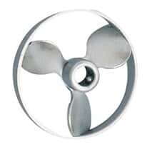 Lightnin 800580 316 SS impeller with ring guard, 2" dia x 5/16" bore dia