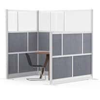 Luxor Modular Room Divider Wall System, Starter Wall, 53" x 48"; 2/Pk