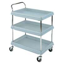Metro Carts BC2030-3DMB Deep-Ledge Utility Cart, 3 Shelf, 21.5x41x32.75", 400 lbs Cap
