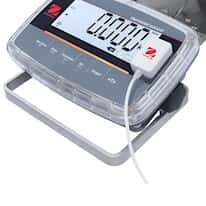 Ohaus i-D61PW25K1R5 Defender 6000 Advanced Washdown Scale, 50 lb x 0.005 lb, Front Mounted Polycarbonate Indicator
