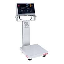 Ohaus i-D61XWE5WQS6 Defender® 6000 Hybrid Washdown Scale, 10 lb x 0.0005 lb, 10 x 10" Base, Stainless Steel Indicator