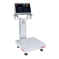 Ohaus i-D61XWE25WQR6 Defender® 6000 Hybrid Washdown Scale, 50 lb x 0.002 lb, 12 x 12"Base, Stainless Steel Indicator