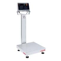 Ohaus i-D61XWE125WQL7 Defender® 6000 Hybrid Washdown Scale, 250 lb x 0.01 lb, 18 x 18"Base, Stainless Steel Indicator