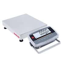 Ohaus i-D61PW25WQR5 Defender® 6000 Hybrid Washdown Scale, 50 lb x 0.002 lb, 12 x 12" Base, Front Mount Polycarbonate Indicator