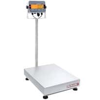 Ohaus D33XW150C1L7 Defender® 3000 Washdown Scale, Column-Mount SS Indicator, 21.7"x16.5" Platform, 150kg x 20g