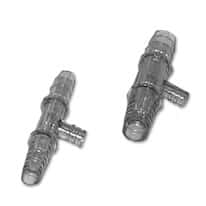 PendoTech 3/8" x 3/8" polycarbonate straight connector with luer port